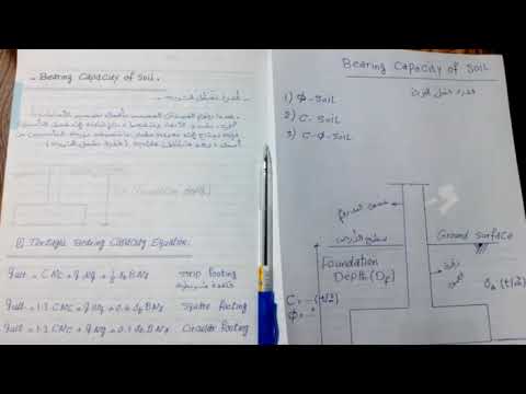 قدرة تحمل التربة 2/4 | شرح معادلات ترزاجي ومعاملات حساب إجهاد التربة - م/ محمد أشرف