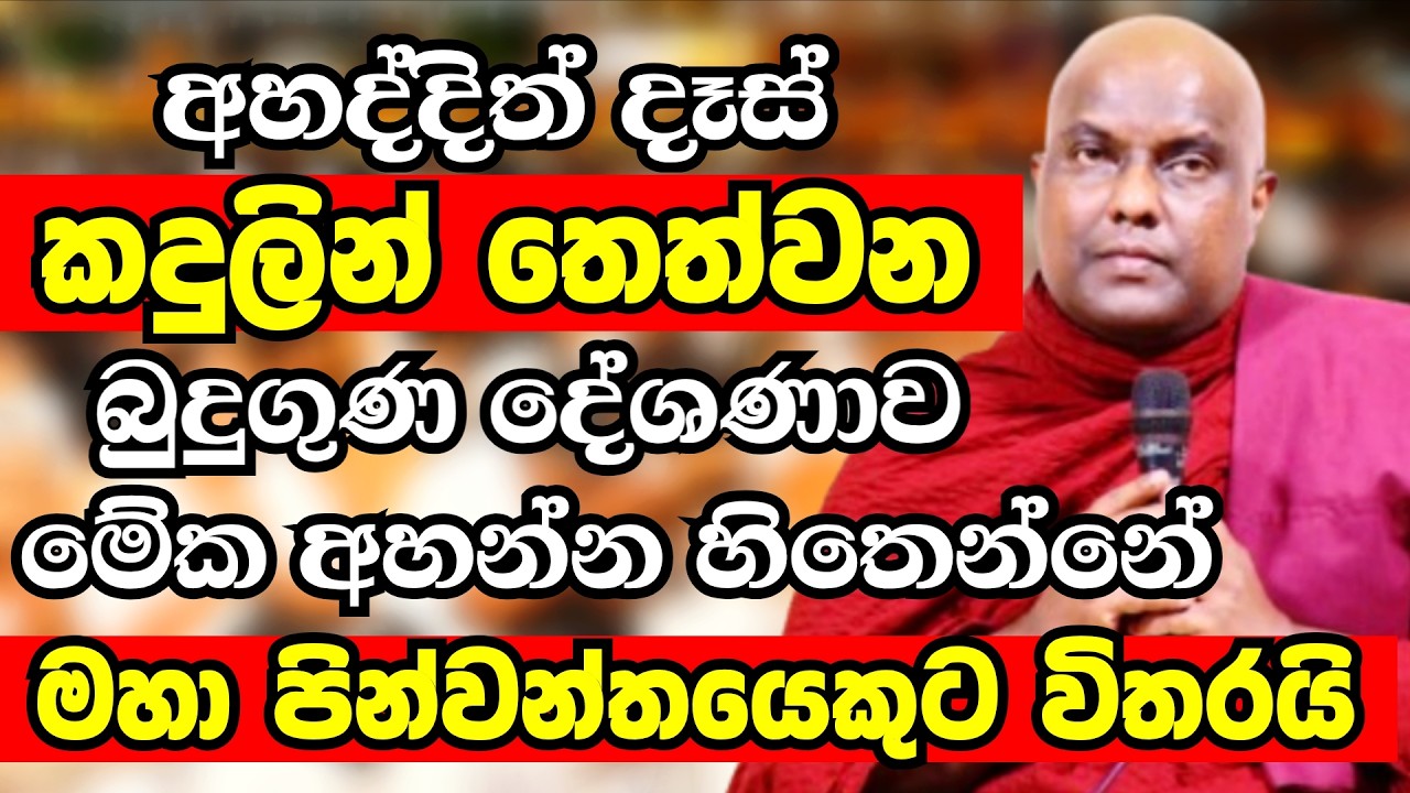 කලකට පසුව ඤාණදීප හිමියන් රටම සංවේදී කරමින් කල බුදුගුණ දේශණාව | Ven Galigamuwe Gnanadeepa Thero 2026