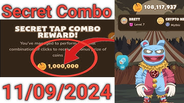 11 Sept 2024 Memefi Daily Secret Combo | today memefi 10,00,000 coin