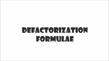 Trigonometry - Defactorization Formulae By Prof. Maulvi Sir