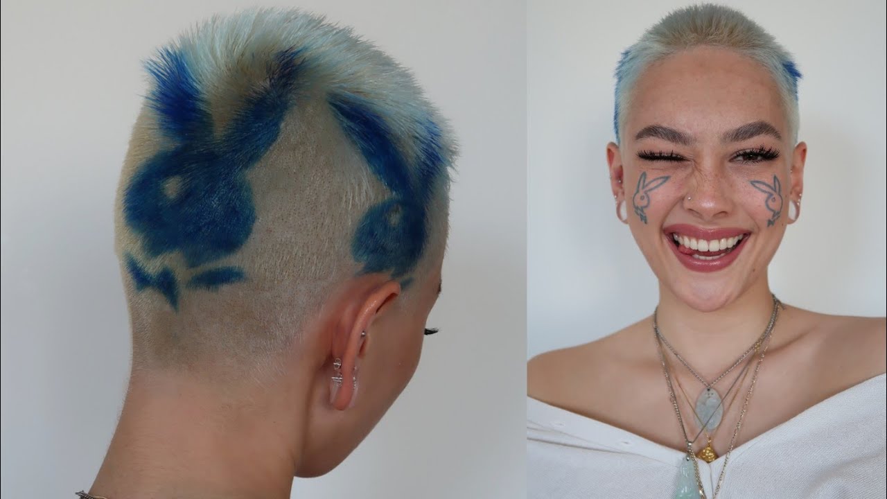 painting playboy bunnies on my head YouTube