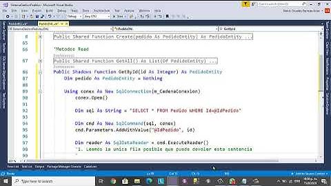 Aplicación N Capas con VB Net. Parte 17 Creación clase PedidoDAL Métodos CR