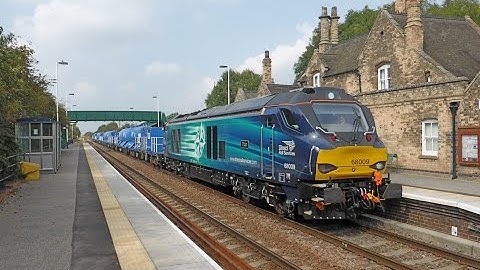 68009 on an RHTT wagon move at Saxilby - 10th September 2014