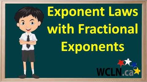 WCLN - Exponent Laws with Fractions