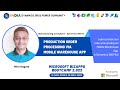 Production order processing via mobile warehouse app