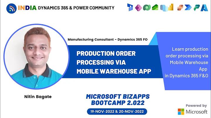 Production order processing via Mobile Warehouse App