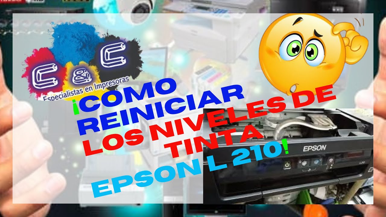Como Reiniciar los NIVELES de TINTA EPSON L210. aquí te explico - YouTube