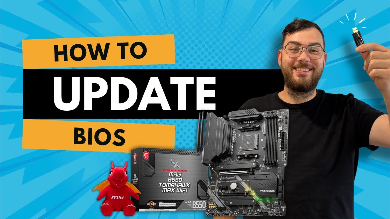 MSI MAG B550 TOMAHAWK MAX WIFI Motherboard BIOS Update (Step by Step ...