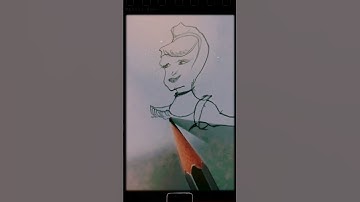Easy cindrella drawing for beginners