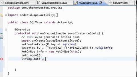 Android Application Development Tutorial   119   Setting up method to Read SQLite