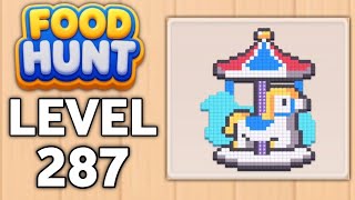Food Hunt: Pixel Puzzle level 287 | all parts gameplay walkthrough solution