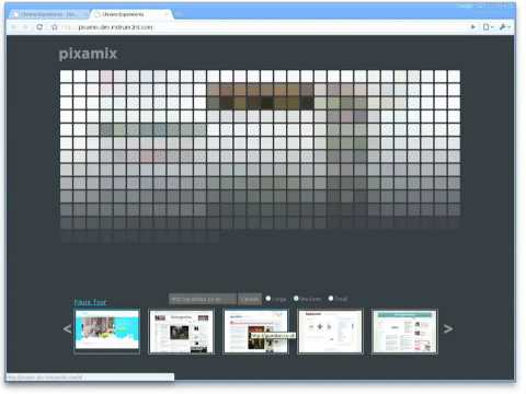 Chrome Experiment - Pixamix