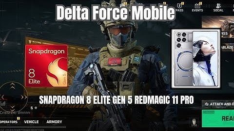Delta Force Mobile 144FPS Test on Snapdragon 8 Elite Gen 5 | RedMagic 11 Pro Gameplay