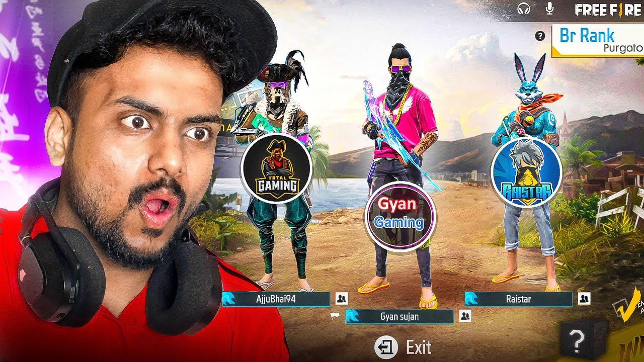 How i Meet Ajjubhai ,Gyan Gaming & Raistar Free Fire Journey Story Time Video 