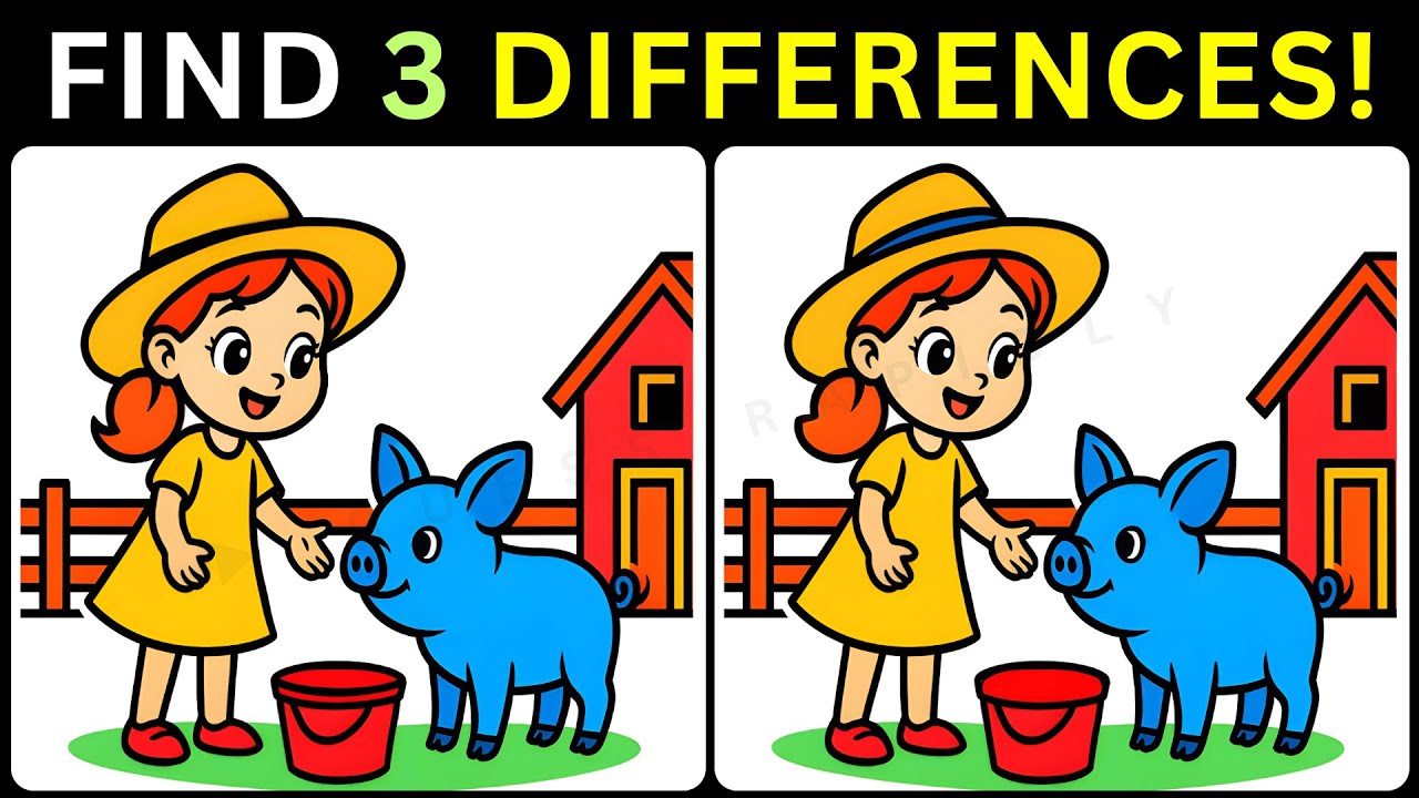 💥Only Geniuses Spot All Three Differences🎉【#272 Brain Game