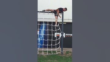 How to climb over a cargo net