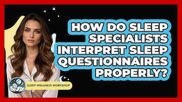 How Do Sleep Specialists Interpret Sleep Questionnaires Properly? - Sleep Wellness Workshop