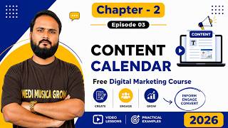 Content Calendar Masterclass 🔥 | Social Media Content Planning | Chapter 2 Episode 3 Guide