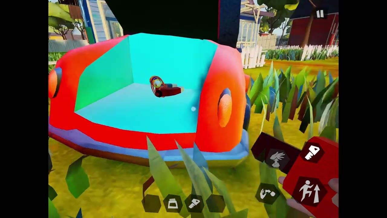 Speed running hello neighbor act 1 on mobile