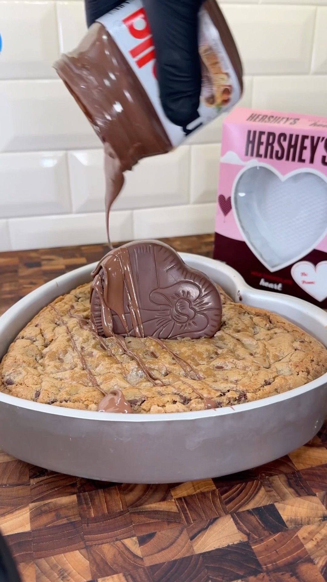 Heart Shaped Cookie Pie ❤️ #shorts
