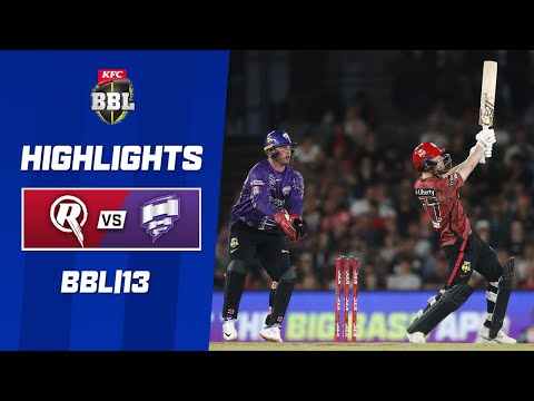 Melbourne renegades v hobart hurricanes | bbl|13