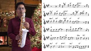 santa claus is coming to town (easy solo) for saxophone