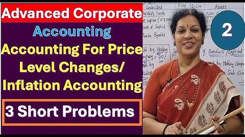 2. Short Problems 3 from Accounting for Price Level Changes/ Inflation Accounting