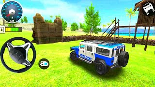 4x4 Police Monster Truck - 4x4 Offroad SUV Monster Truck Simulator - Mobile Gameplay 01 screenshot 5