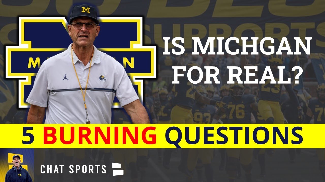 Can Jim Harbaugh Beat Michigan State? Will Josh Gattis Return In 2022? BIG-TIME Burning Questions