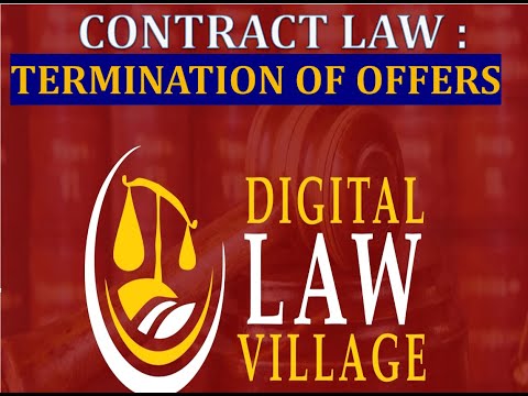 Termination of Offers (Contract Law Lecture 5)