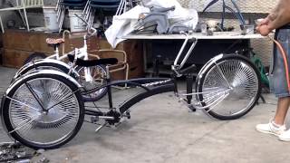 Tricycle lowrider with air bags