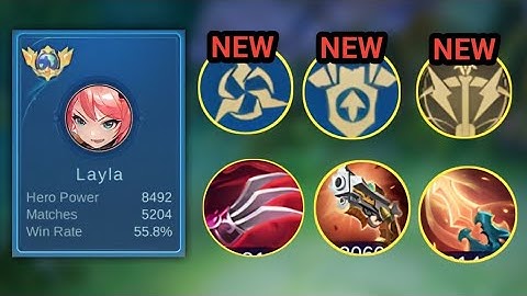 GLOBAL LAYLA BEST BUILD AND EMBLEM SET 2023 TO RANK UP FASTER (PLEASE TRY)