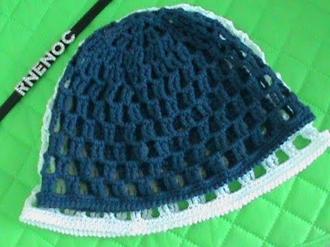 1 DE 2 COMO TEJER GORRO MALLA DOBLE GANCHILLO CROCHET