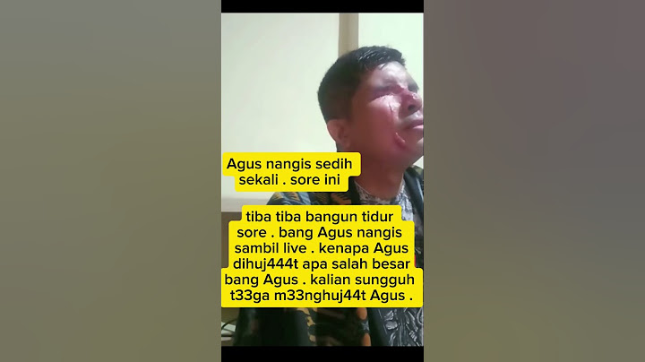 Agus nangis sedih banget sore ini . Kenapa netizen m33nghuj44t Agus .#agus#novi#wawa#densu#farhat