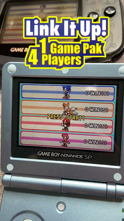 Sonic Advance 1/2/3 SINGLE-PAK LINK multiplayer mode - exclusive feature - links in description