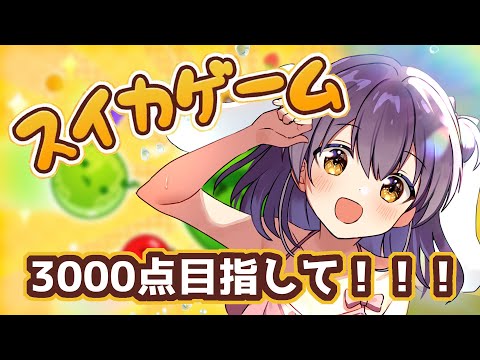 【ゲーム実況配信】スイカゲーム、3000点目指すよ！【響木アオ】