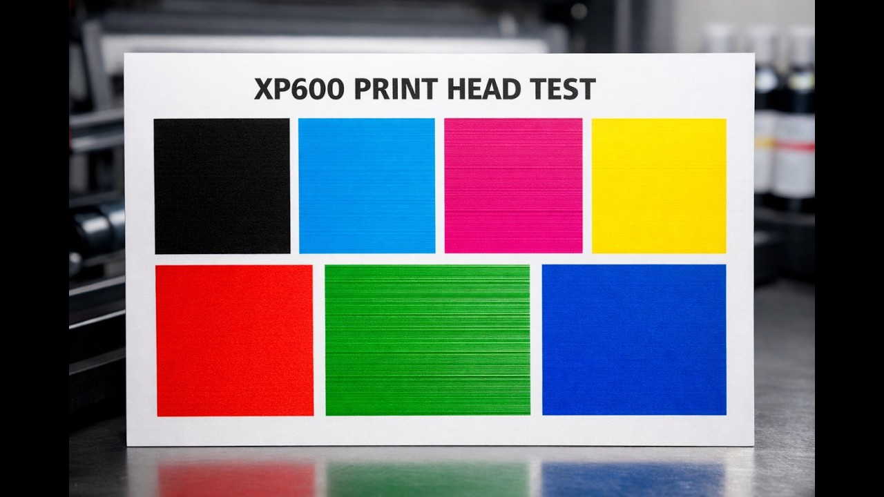 Рисует линии на XP600? Вот как точно определить неисправное сопло.