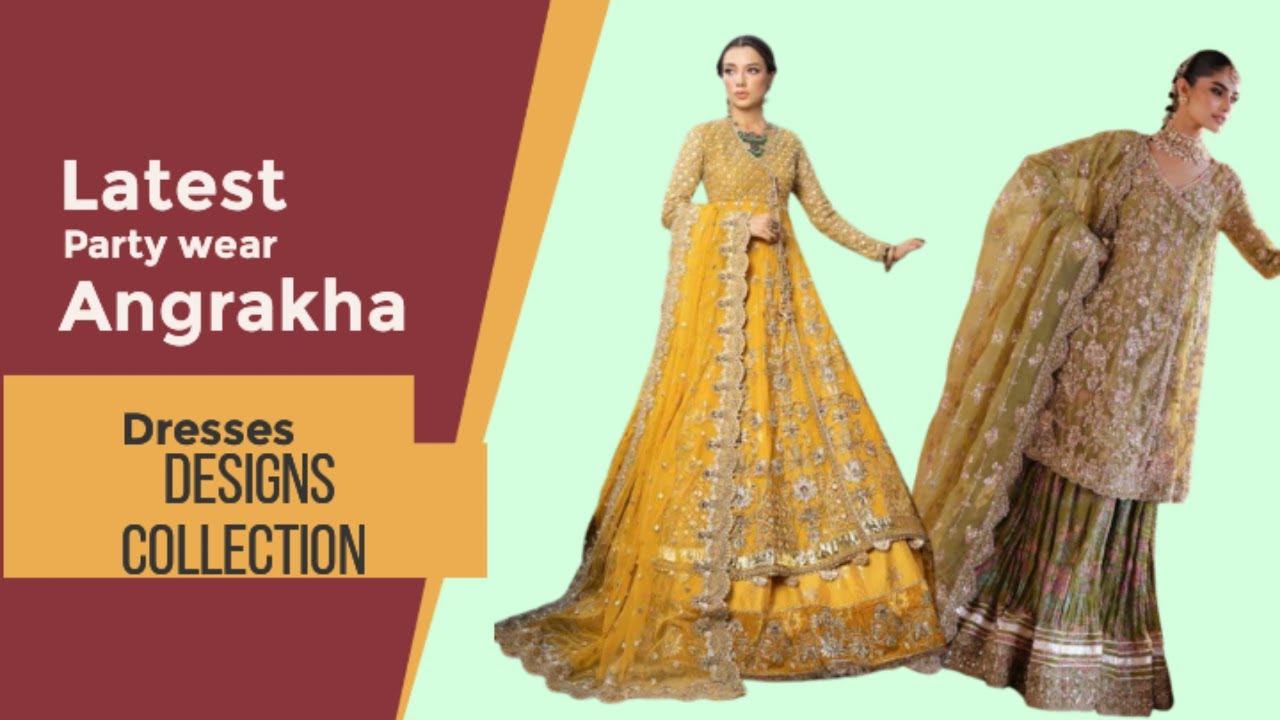 Latest Angrakha Style Party Wear Dresses 2026 | Dreamy Fashionista