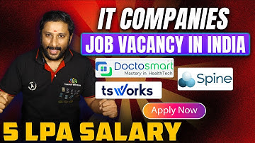 IT Companies Job Vacancy in India | 5 LPA Salary | Apply Now | Kaashiv infotech #kaashivinfotech