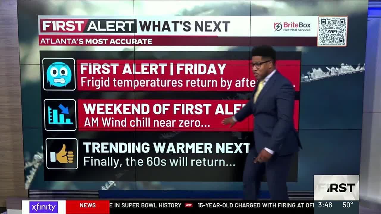 First Alert | Frigid temperatures return Friday afternoon - YouTube