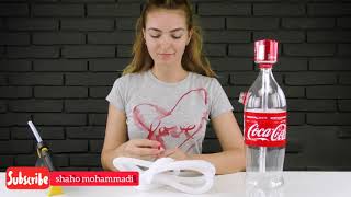 Making a hookah with a soda bottle ، Making hookah ، Coke bottle ، ساخت قلیان با بطری ، قلیان