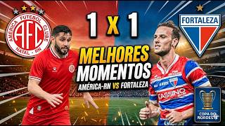 AMÉRICA RN E FORTALEZA EMPATAM EM JOÃO PESSOA PERDENDO GOLS INACREDITÁVEIS!