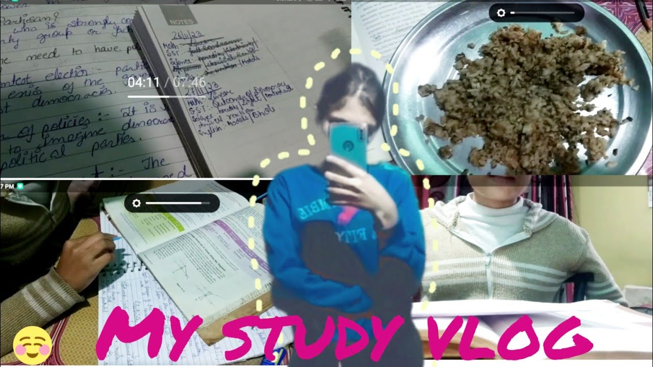 A productive study vlog as cbse class 10 grader / A Pre board ...