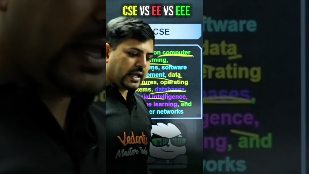 CSE vs EE vs EEE vs ME which is best for jee students 😱 
