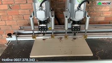 Máy khoan bản lề bật Holztek | Khoan bản lề cánh tủ bếp tự động, chính xác HT-2D