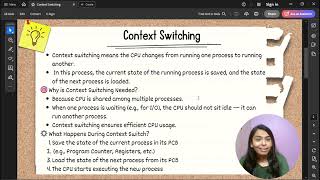What is Context Switching Easy Explanation for GATE & College Exams | Operating System | Code Manch