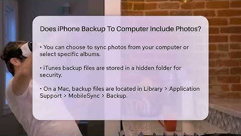 Does iPhone Backup To Computer Include Photos? - Talking Tech Trends