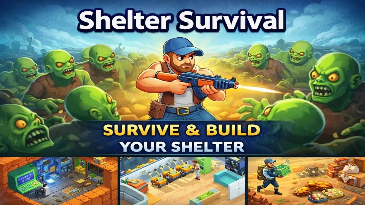Shelter Survival Gameplay | Zombie Defense & Underground Base Building