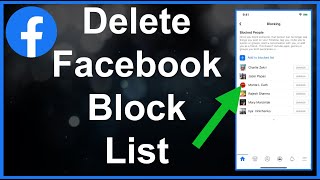 كيفية حذف قائمة الحظر في الفيسبوك