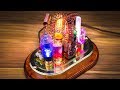 Steampunk lamp art sculpture with glass dome display  part 2
